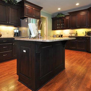 Crooked Creek: restained Kitchen