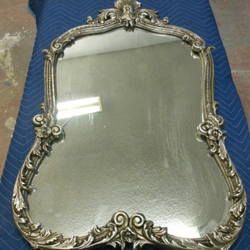 Silver leaf finish