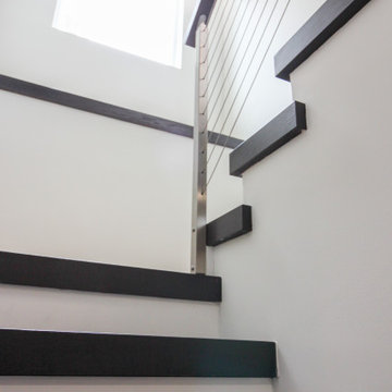 70_Contemporary Stairs With No Risers & Horizontal Railing, Vienna VA 22180