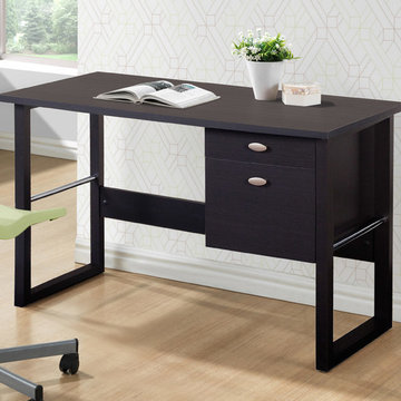 CorLiving Folio Black Espresso Filing Drawer Desk
