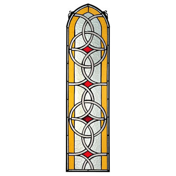 Celtic Knot Work Tiffany-Style Stained Glass Window