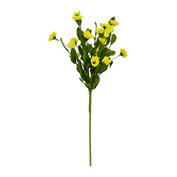 Shea's Wildflower - 27" Meadow Flower Spray, Yellow - Wreaths And Garlands