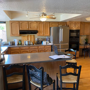 Remodelled Kitchen and Adjoining Spaces-Open and Airy-BEFORE PICTURES
