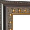 American Made Rayne Traditional Cameo Bronze Double Vanity Wall Mirror, 33"x62"