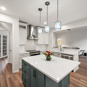 Bright Modern Kitchen with Open Living Pass-Through