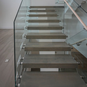 Project #80 | Mono-Beam Staircase with Glass Panels