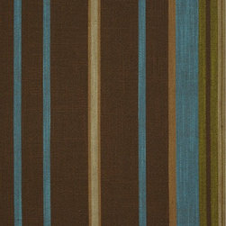 Capri Hudson Yarn Dyed Irregular Striped Blackout Fabric - Fabric