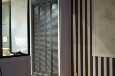 Exemple d'un salon chic.