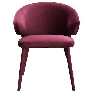 24.5 Inch Dining Chair Purple Art Deco