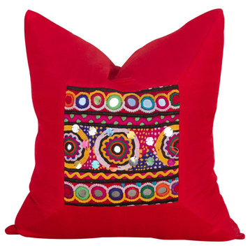 Jia Indian Silk Decorative Pillow