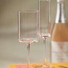 Foligno Champagne Flutes, Light Pink, Set of 6