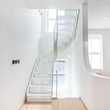 Industrial design steel staircase, modern looks with Siller Stairs