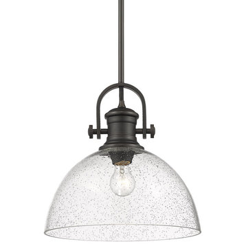 1 Light Pendant-13.13 Inches Tall and 13.5 Inches Wide-Rubbed Bronze