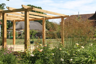 Smarden garden pergola and decking project