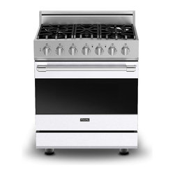 Viking 3 Series 30" Gas Self Clean Range, White Liquid Propane | RVGR3305BWHLP - Gas Ranges And Electric Ranges