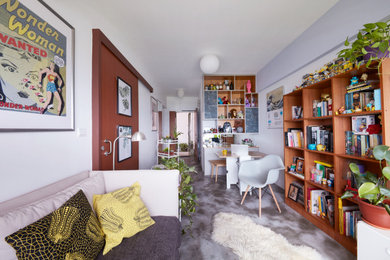 Living room - eclectic living room idea in Singapore