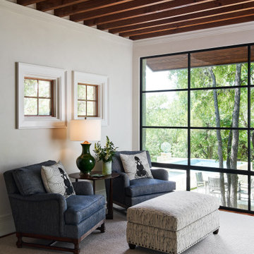 Fine Grain European Plaster Walls in Hill Country Home