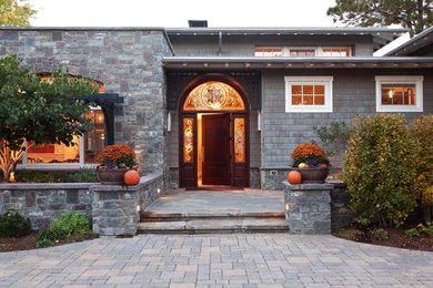 Example of a trendy entryway design in Denver