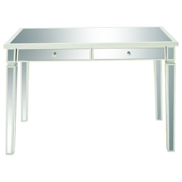 White Wood Glam Desk, 30" x 42" x 20" 48677