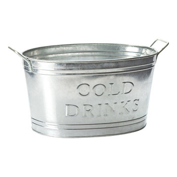 Galvinized Cold Drinks Oval Tub