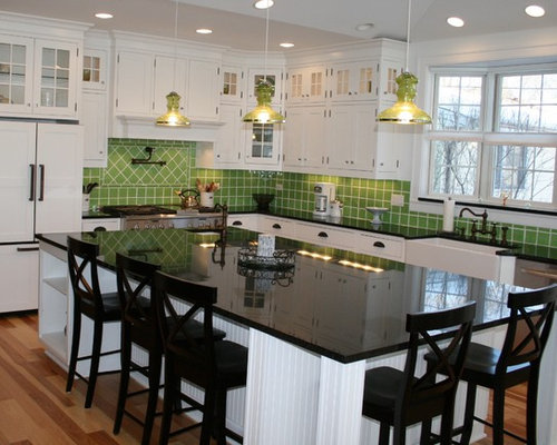 Green Black Kitchen | Houzz