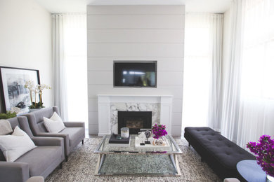 This is an example of a traditional living room in Sunshine Coast.