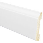 Inteplast Building Products - Polystyrene Base Moulding, Set of 5, 3/8"x3-3/16"x96 ", Crystal White - Inteplast Crystal White Mouldings are the ideal way for you to add style and beauty to your home. Our mouldings are lightweight and come prefinished making them an easy weekend project. Inteplast Crystal White Mouldings come in a wide variety of profiles that give you the appearance of expensive, hand-finished moulding giving you the perfect accent for your room.
