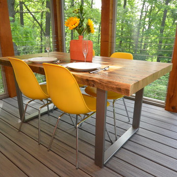 Midcentury Modern Enclosed Porch