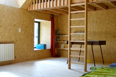 Réalisation d'une salle de séjour champêtre.