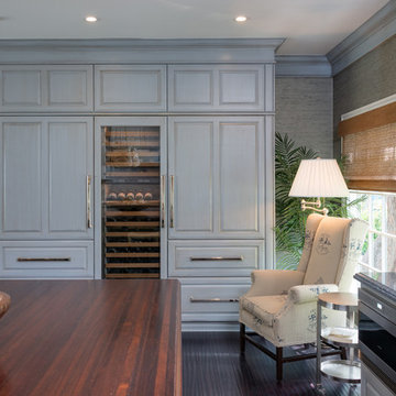 Kitchen with Built-in Refrigerators