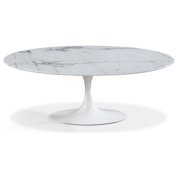 Oval Marble Dining Table Small