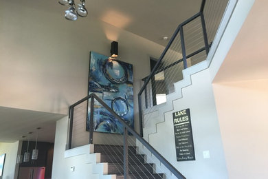 Staircase - contemporary staircase idea in Little Rock