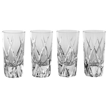 Nicholas Vodka Glasses Clear Crystal, Set Of 4