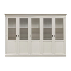 Eton Display Cabinet - white 5 bay - Products