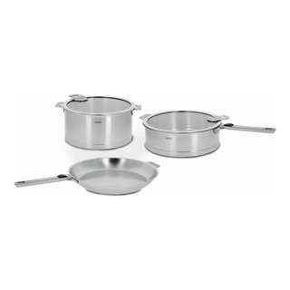 Cristel Casteline 2 frying pan set with removable handle