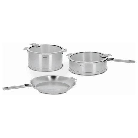 Cristel Strate Stainless-Steel 7 Piece Cookware Set