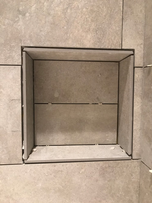 Shower Niche I Wanted Clean Edges With, Shower Tile Trim