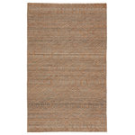 Jaipur Living - Jaipur Living Celia Natural Geometric Area Rug, Beige/Gray, 10'x14' - Texture and easy versatility define the stylish appeal of the dhurrie-style Emblem collection. Crafted of natural jute and wool, the Celia rug shows off a captivating, overstitched trellis pattern. The rustic yet tamed design lends global flair to the neutral gray and beige colorway.