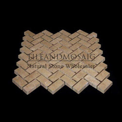 Crema Marfil Marble Herringbone Mosaic Tile Polished - Products