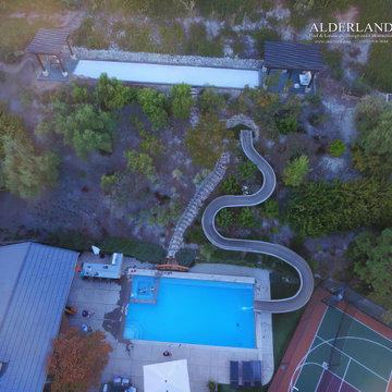 100' foot long family owned waterslide. Alamo, CA