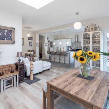 Brick extension to detached Victorian House