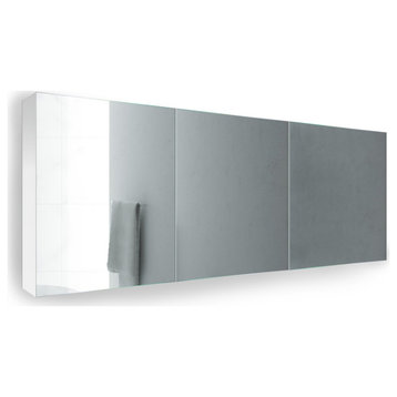 Tri-View Krugg Medicine Cabinet Recess or Surface Mount, 72x30
