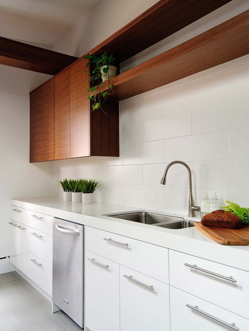 White Flat Panel Cabinets Home Design Ideas, Pictures, Remodel and Decor