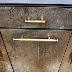 Bronze Narrow and Bronze Bone Pulls - Cabinet And Drawer Handle Pulls