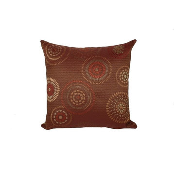Fireworks Square 90/10 Duck Insert Throw Pillow With Cover, 16X16