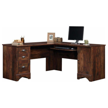 Bowery Hill Traditional Engineered Wood Computer Desk in Curado Cherry