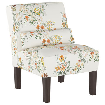 Joel Armless Chair, Lucinda Floral Harvest