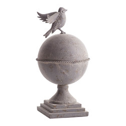 GARDEN BIRD FINIAL - Decorative Accents