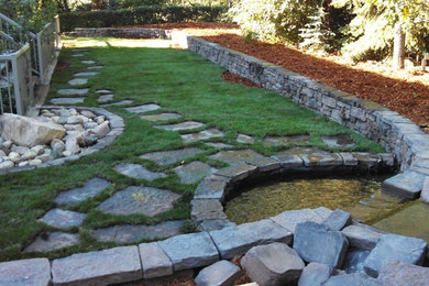 Inspiration for a traditional landscaping in Edmonton.