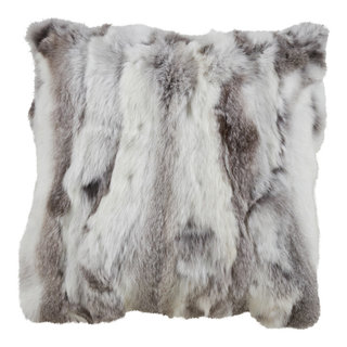 Saro Lifestyle Classic Faux Fur Decorative Pillow